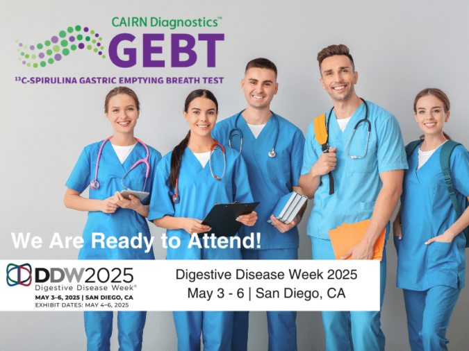 Cairn-Diagnostics-Apr25-Feature-DDW-2025-Conference What Is Gastric Emptying Breath Test (GEBT)